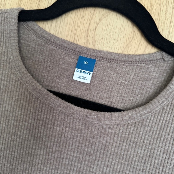 🖤5/$20 NWT Beige Ribbed Long Sleeve Top - Picture 4 of 7